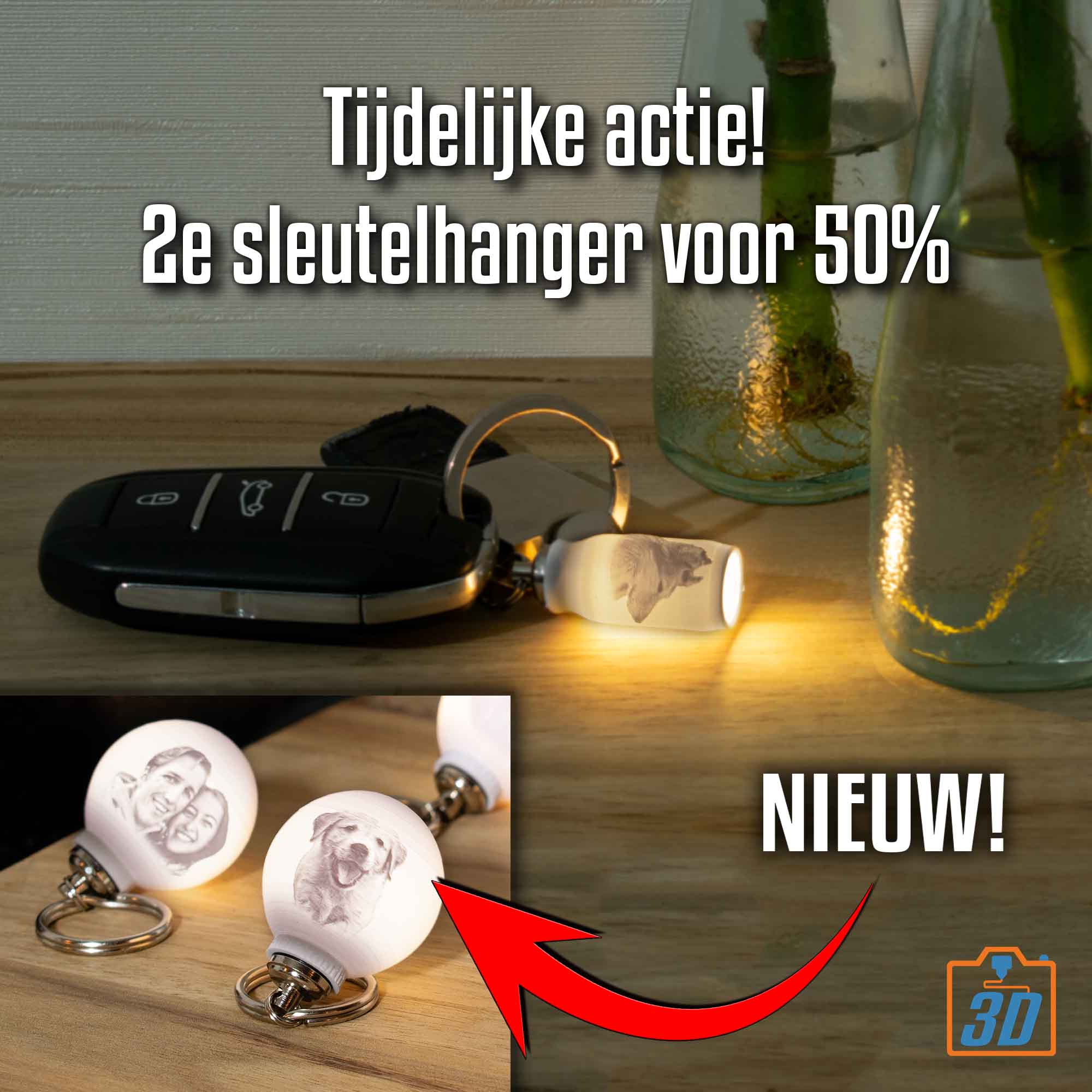 Sleutelhanger met licht