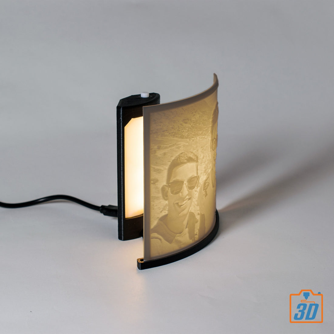3D geprinte foto met verlichting